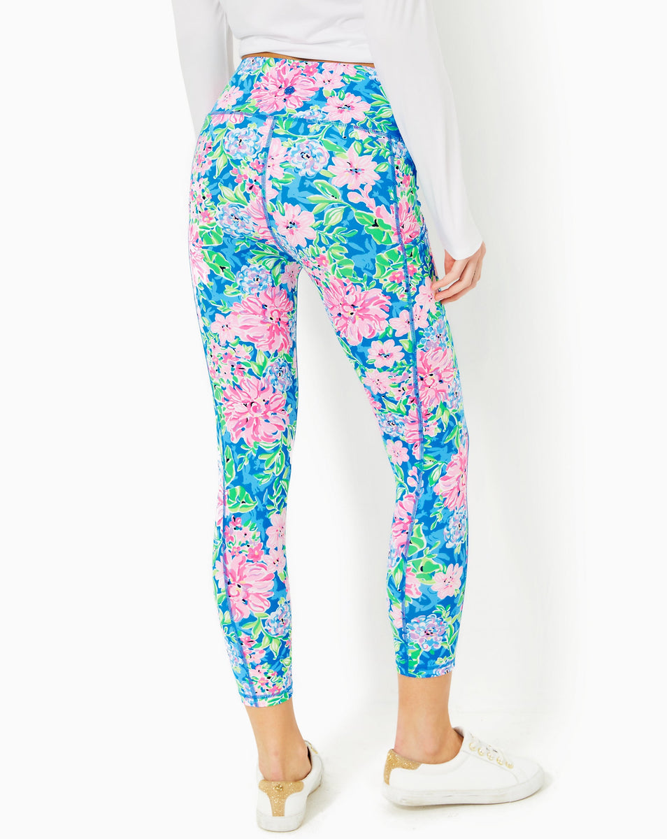 UPF 50+ Luxletic 24 Weekender High-Rise Midi Legging – Anchored In Pink -  A Lilly Pulitzer Signature Store
