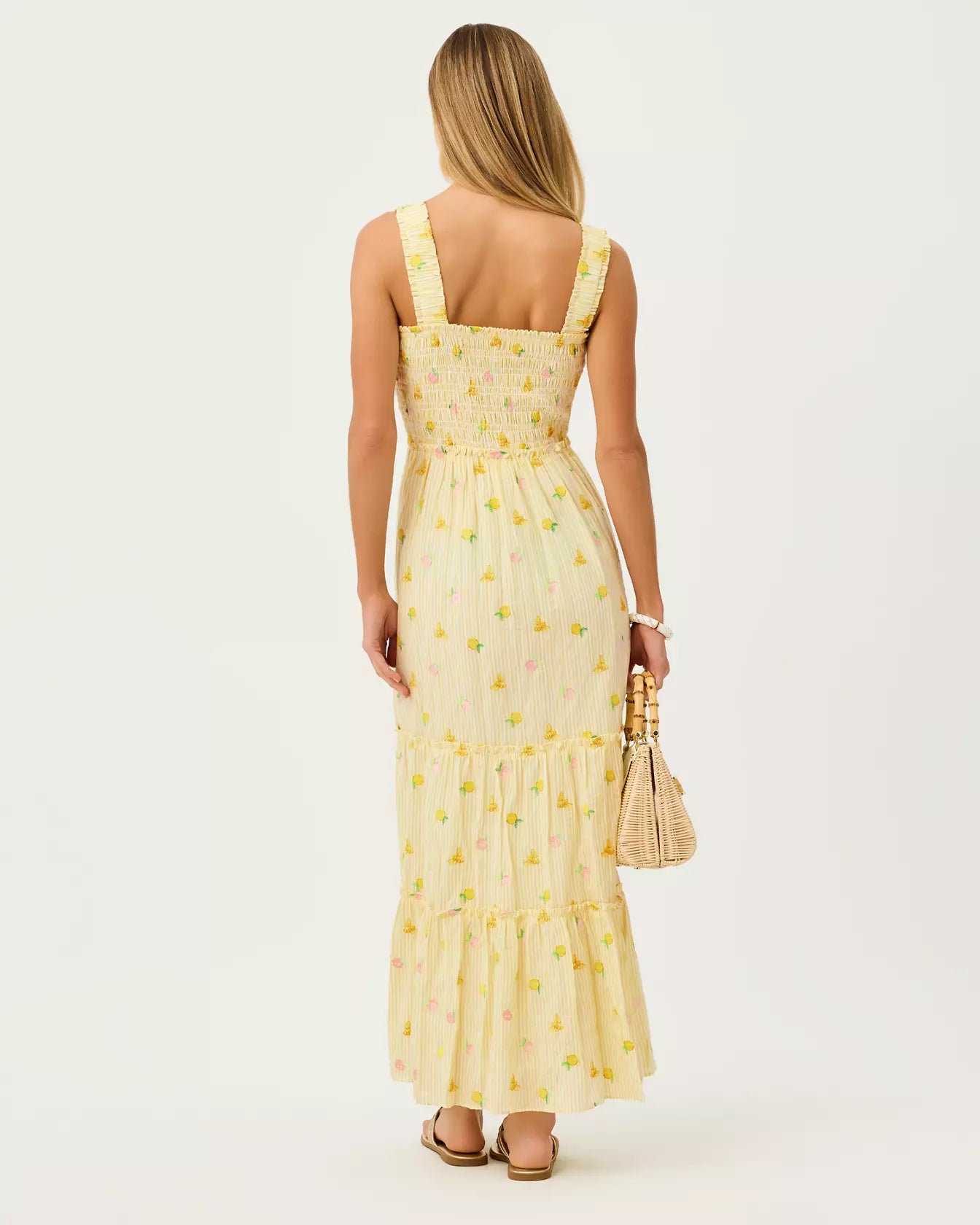 Hadly Smocked Maxi Dress – Anchored In Pink - A Lilly Pulitzer