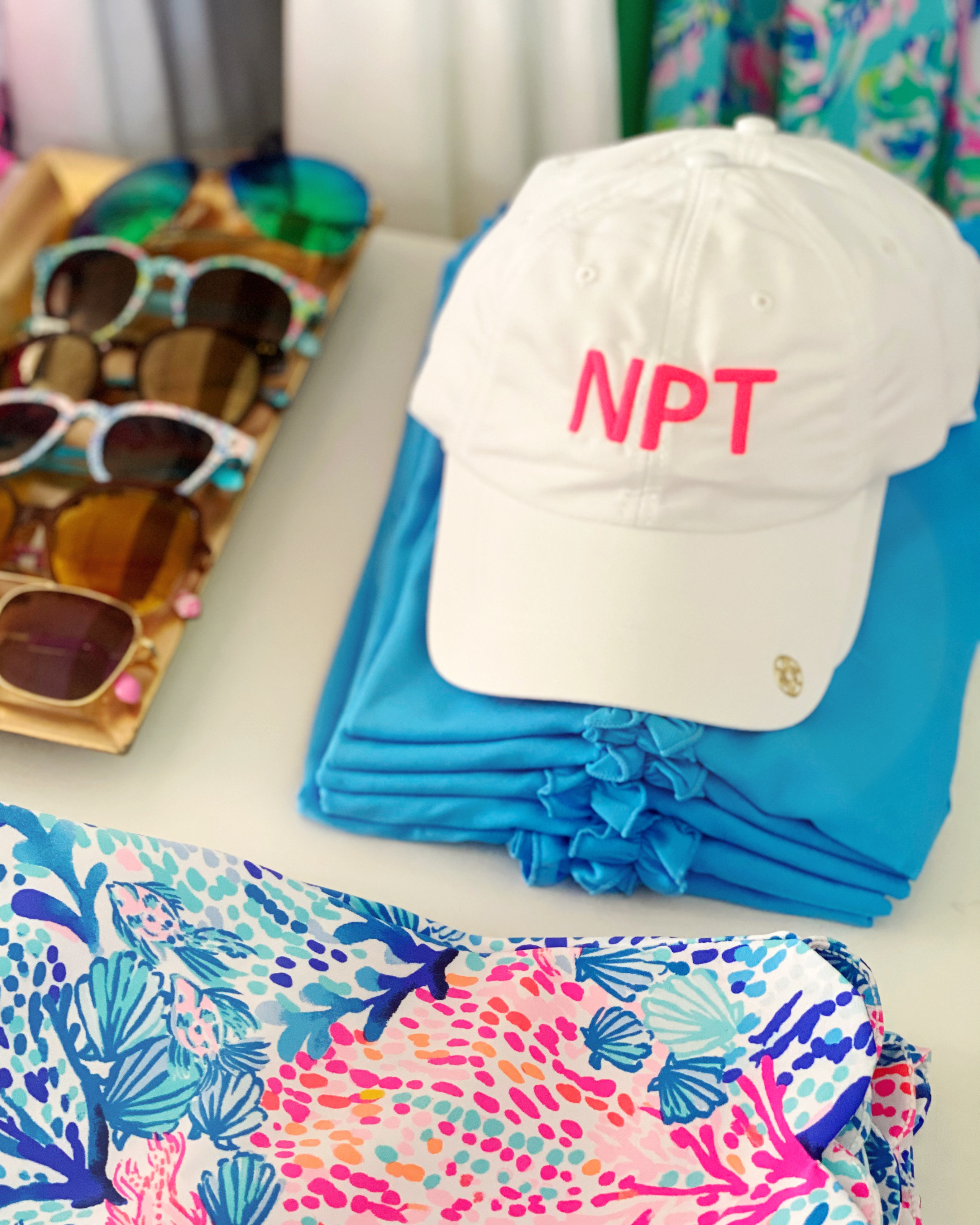 Newport Solid Run Around Hat – Anchored In Pink - A Lilly 