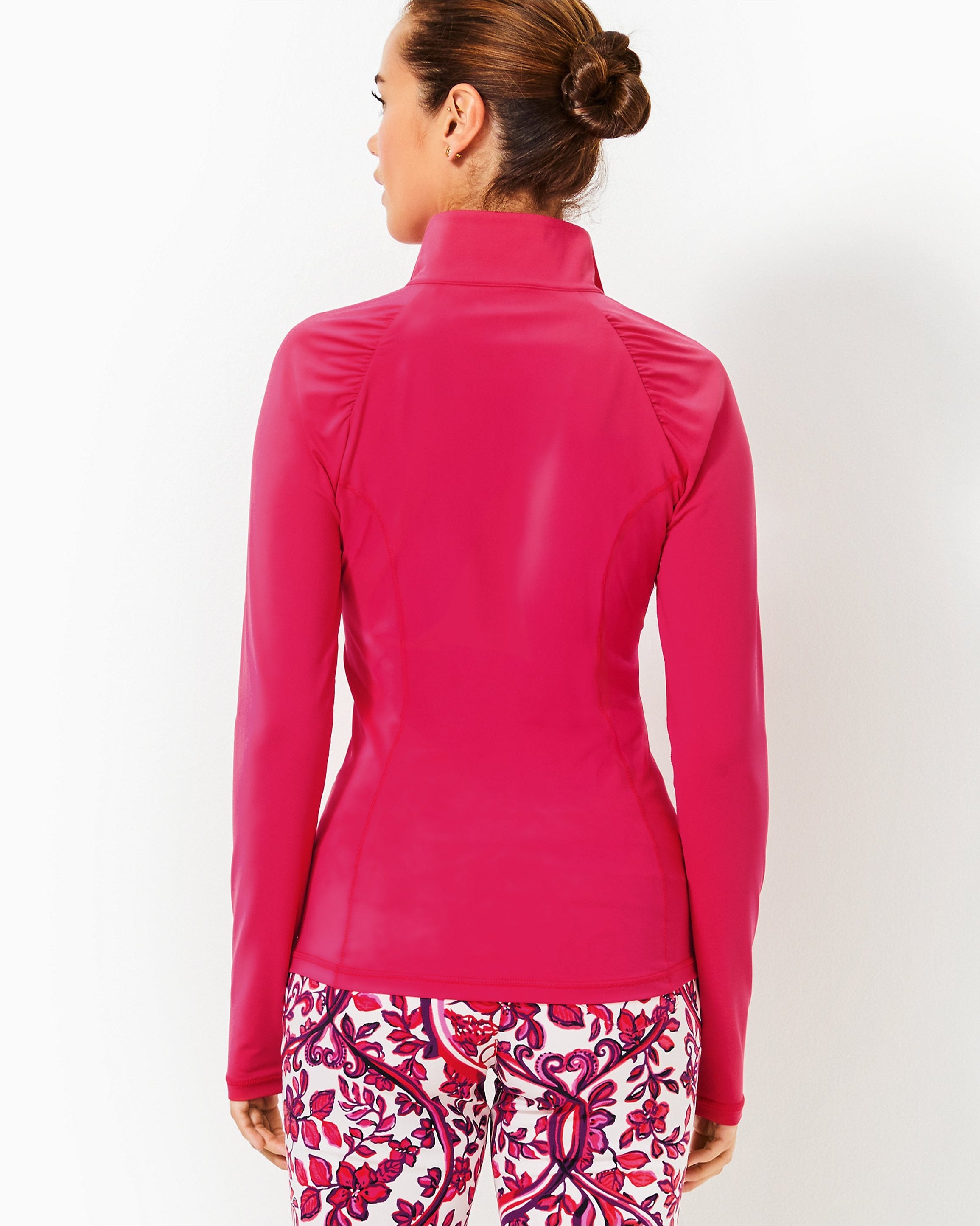 Lilly Pulitzer Luxletic Justine Pullover in unique custom color Elderberry selling