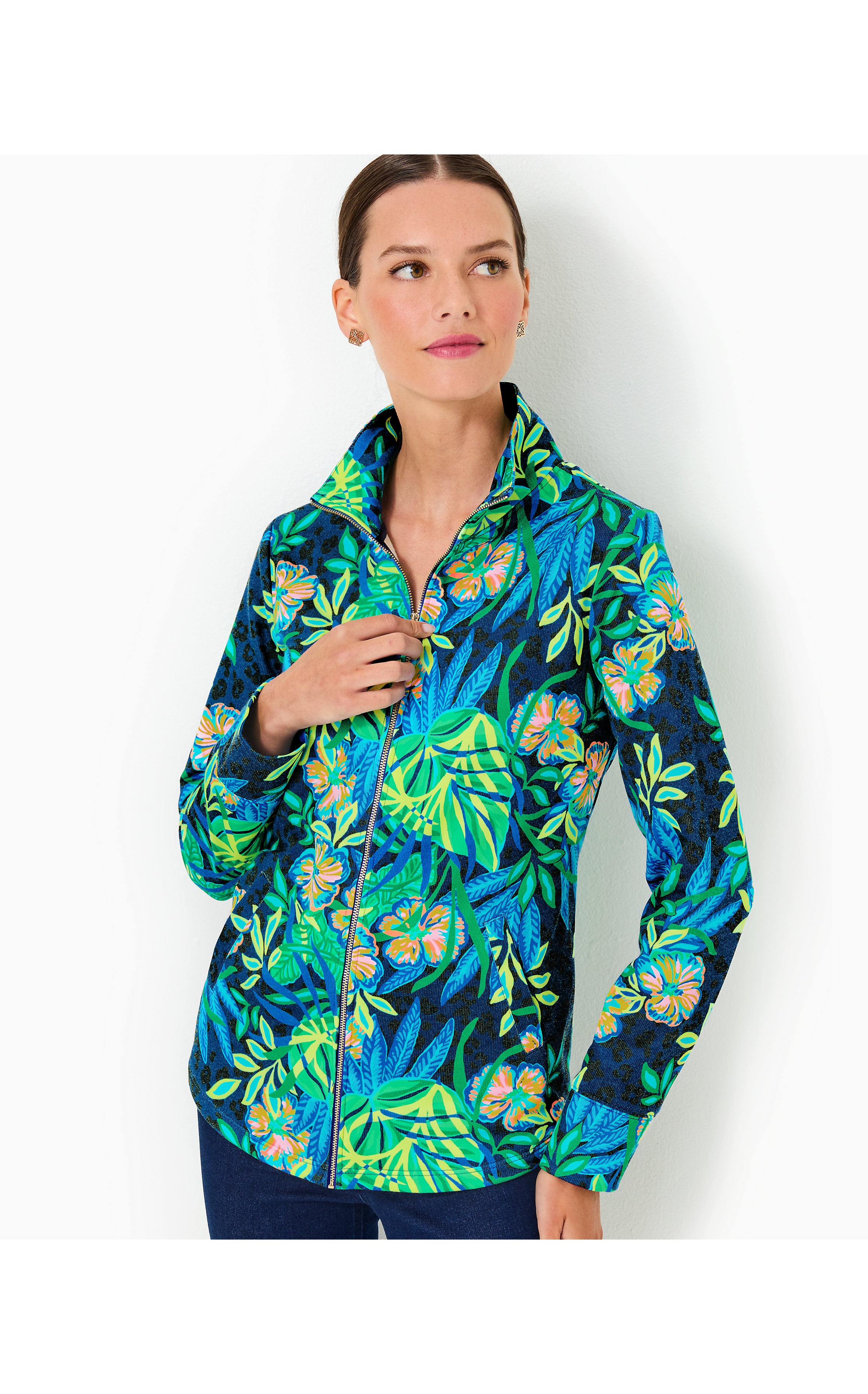 Lilly Pulitzer UPF 50+ deals round hem Leona jacket