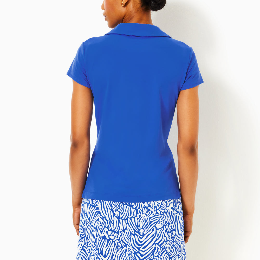 
                  
                    UPF 50+ Luxletic Frida Scallop Polo Top
                  
                