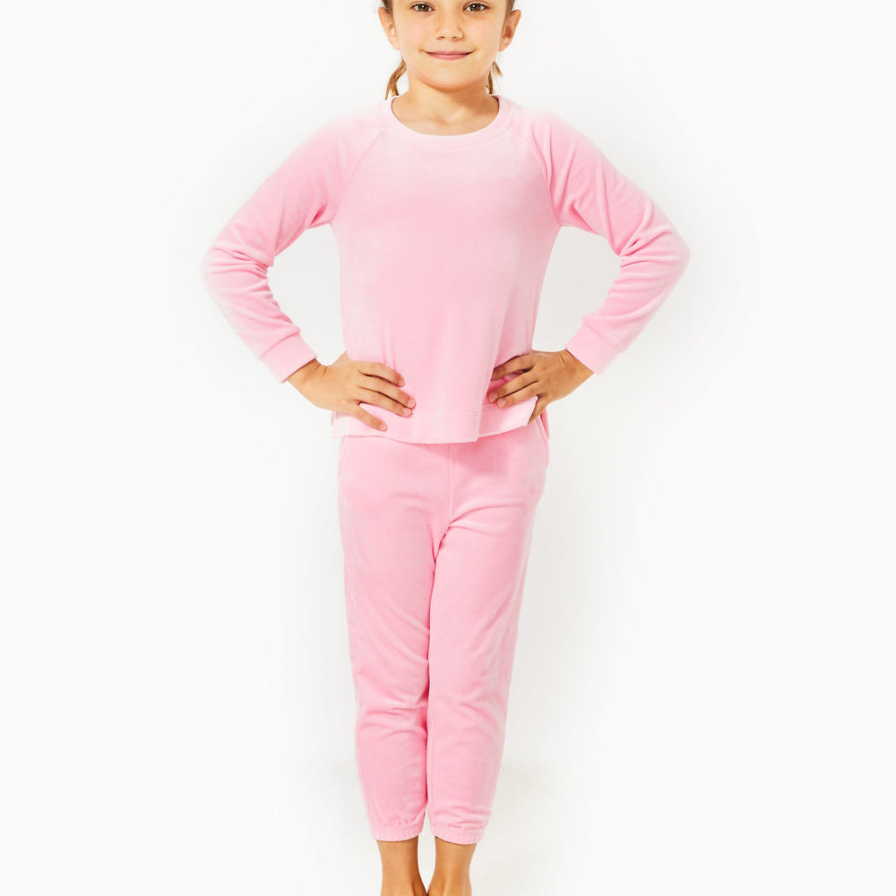 Girls Mini Mallie Velour Pant