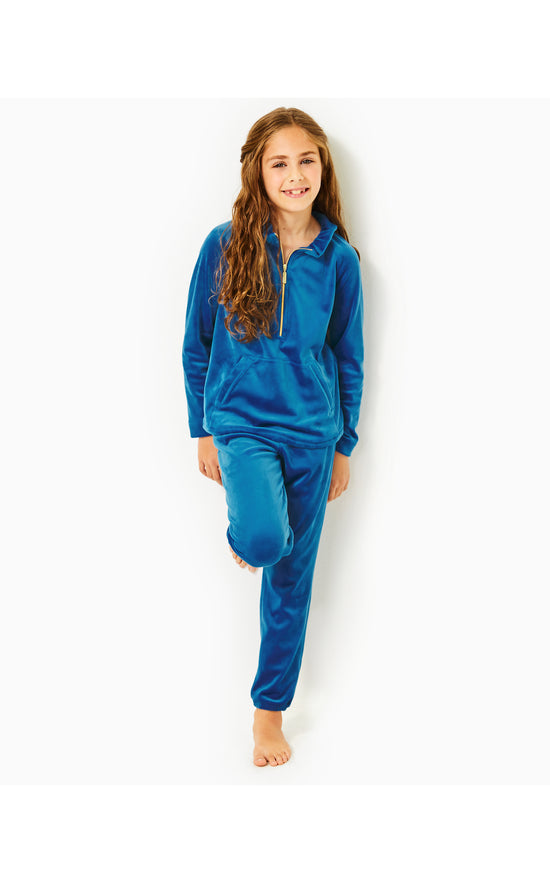 Load image into Gallery viewer, Girls Mini Mallie Velour Pant
