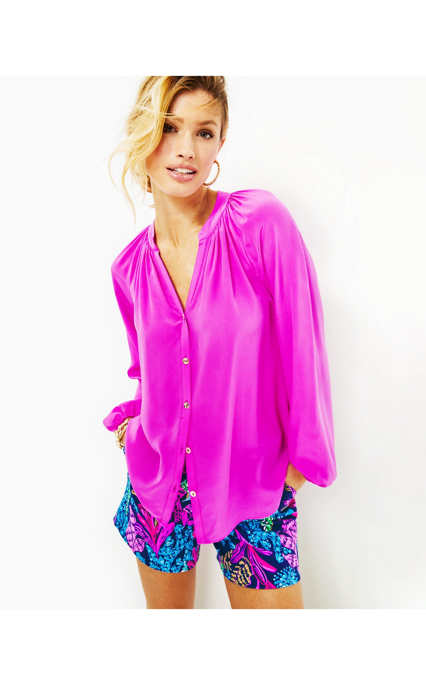 Load image into Gallery viewer, Saige Long Sleeve Silk
