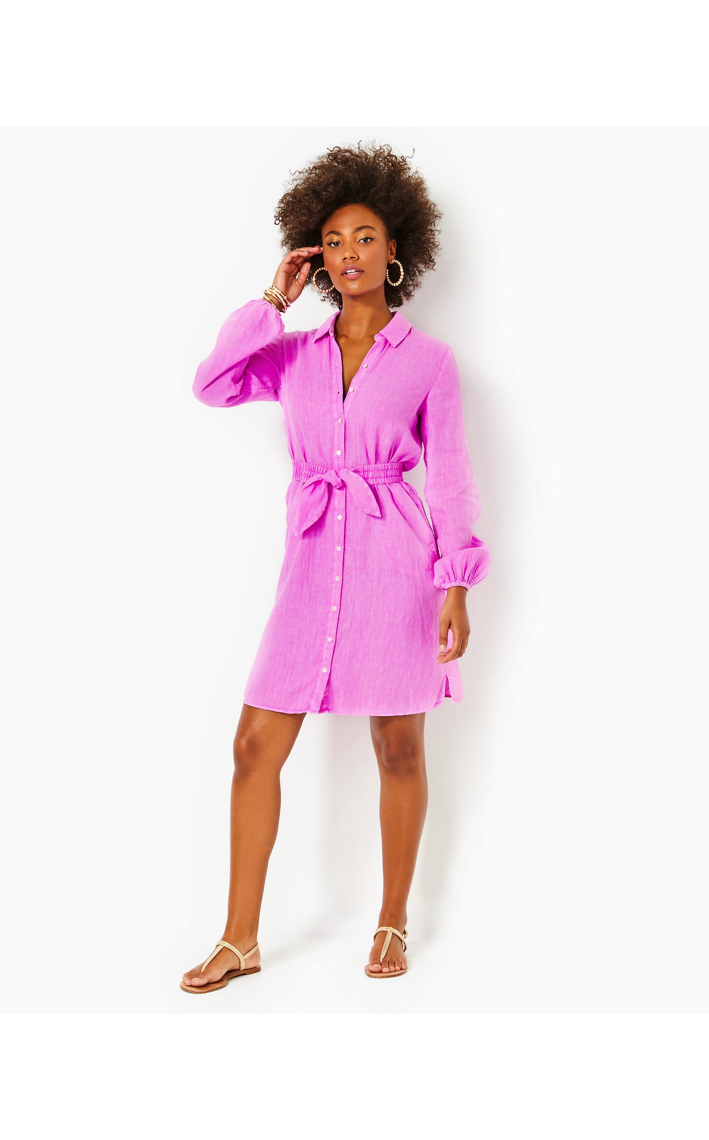 Load image into Gallery viewer, Bethanne Knee Length Linen Dress
