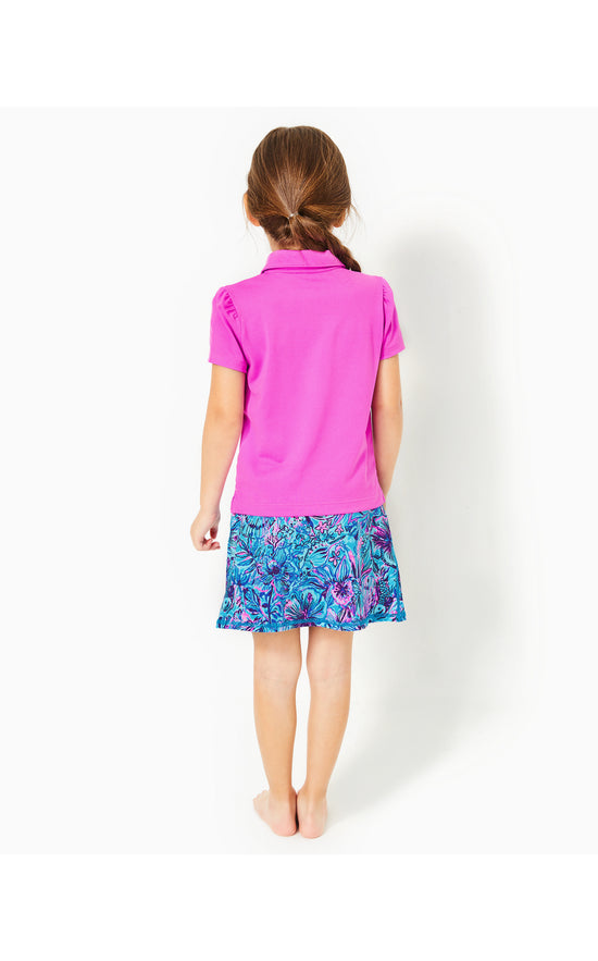 Girls Mini Frida Puff Sleeve Polo