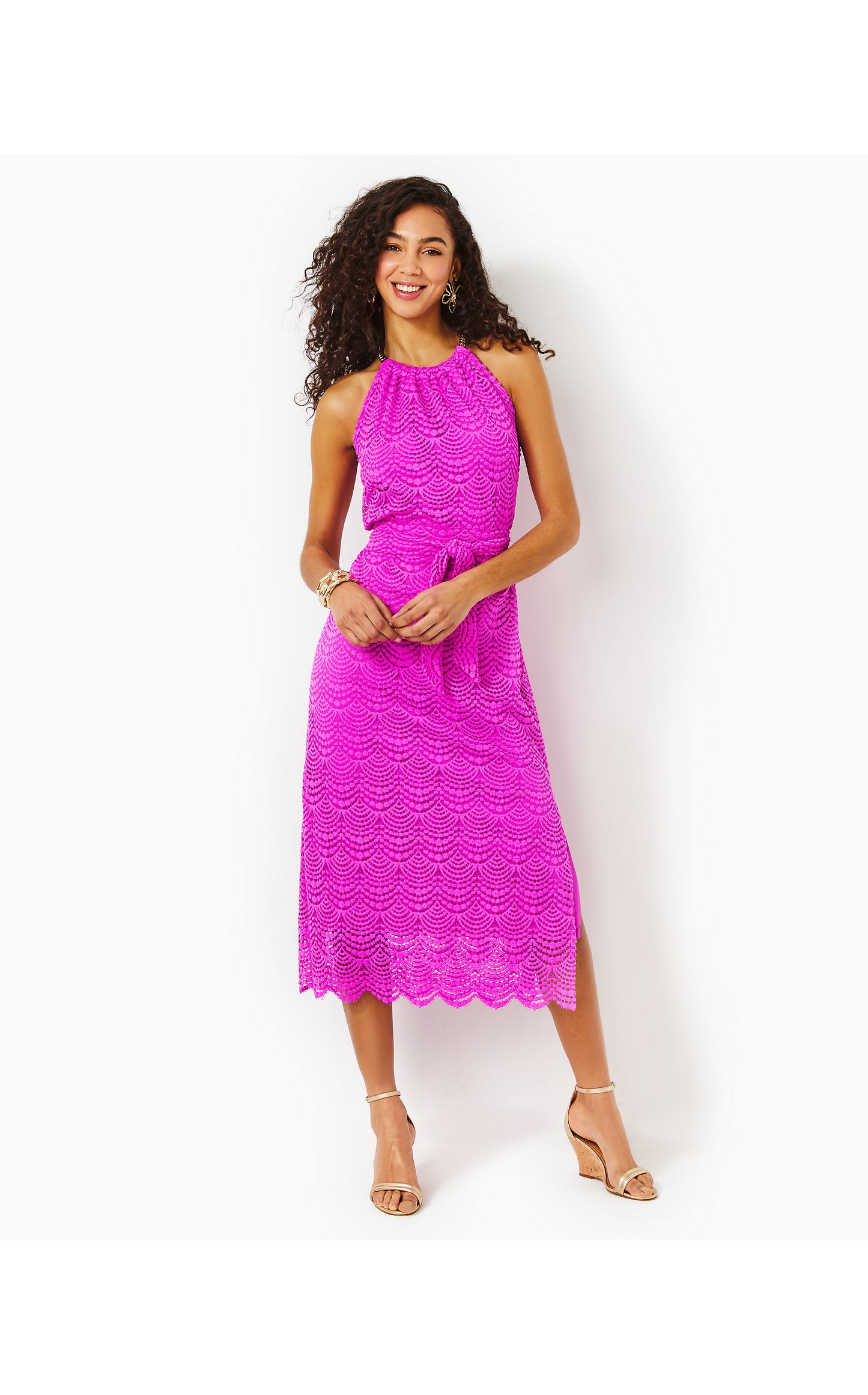 Load image into Gallery viewer, Bingham Lace Midi Dress
