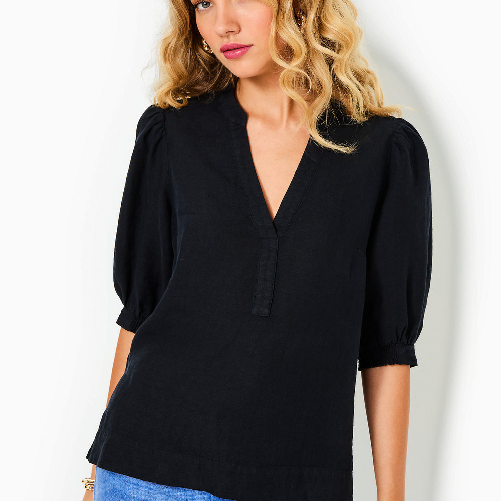 
                  
                    Mialeigh Linen Top
                  
                