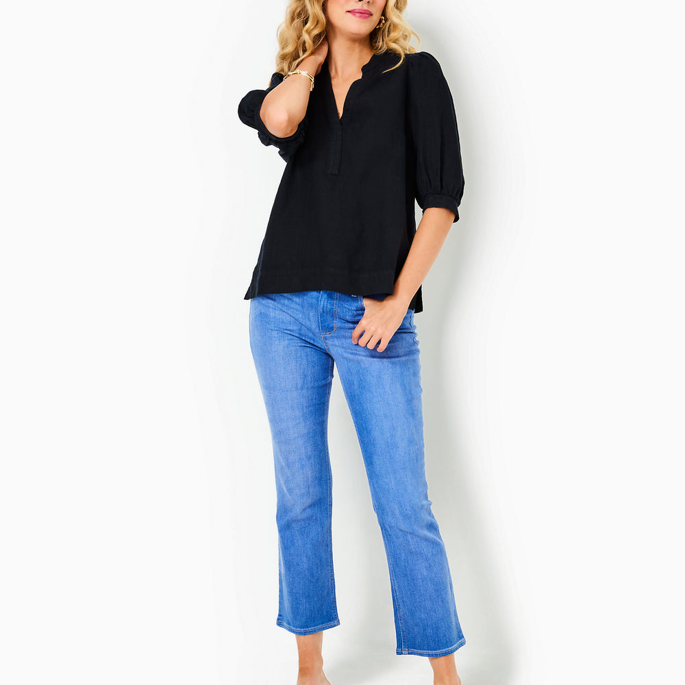 Mialeigh Linen Top