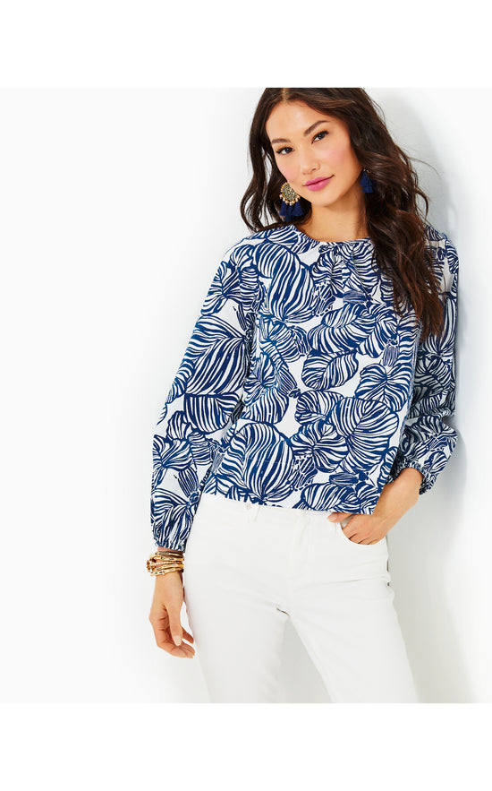 Load image into Gallery viewer, Rilynn Long Sleeve Cotton Top
