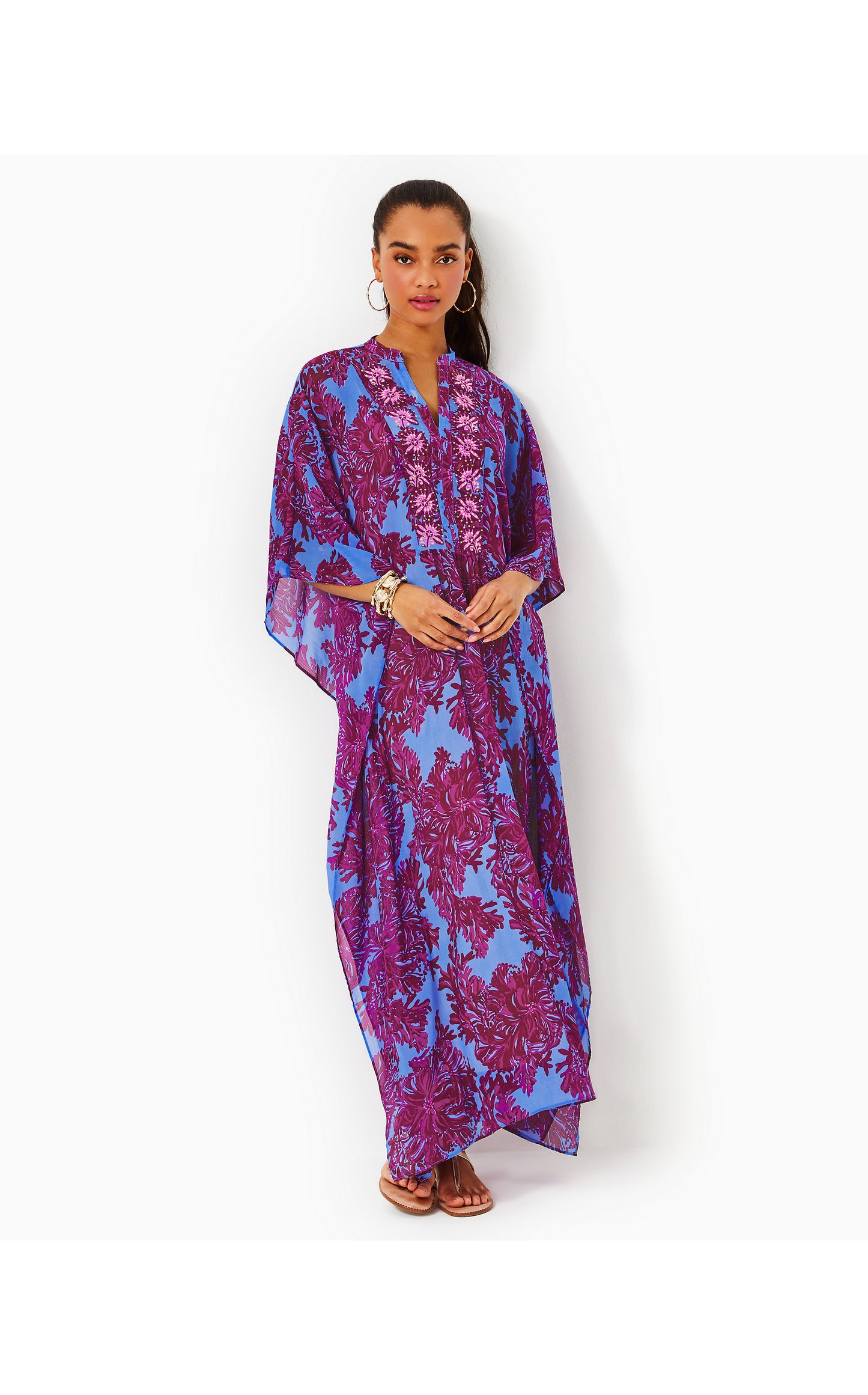 Julieta Embellished Maxi Caftan