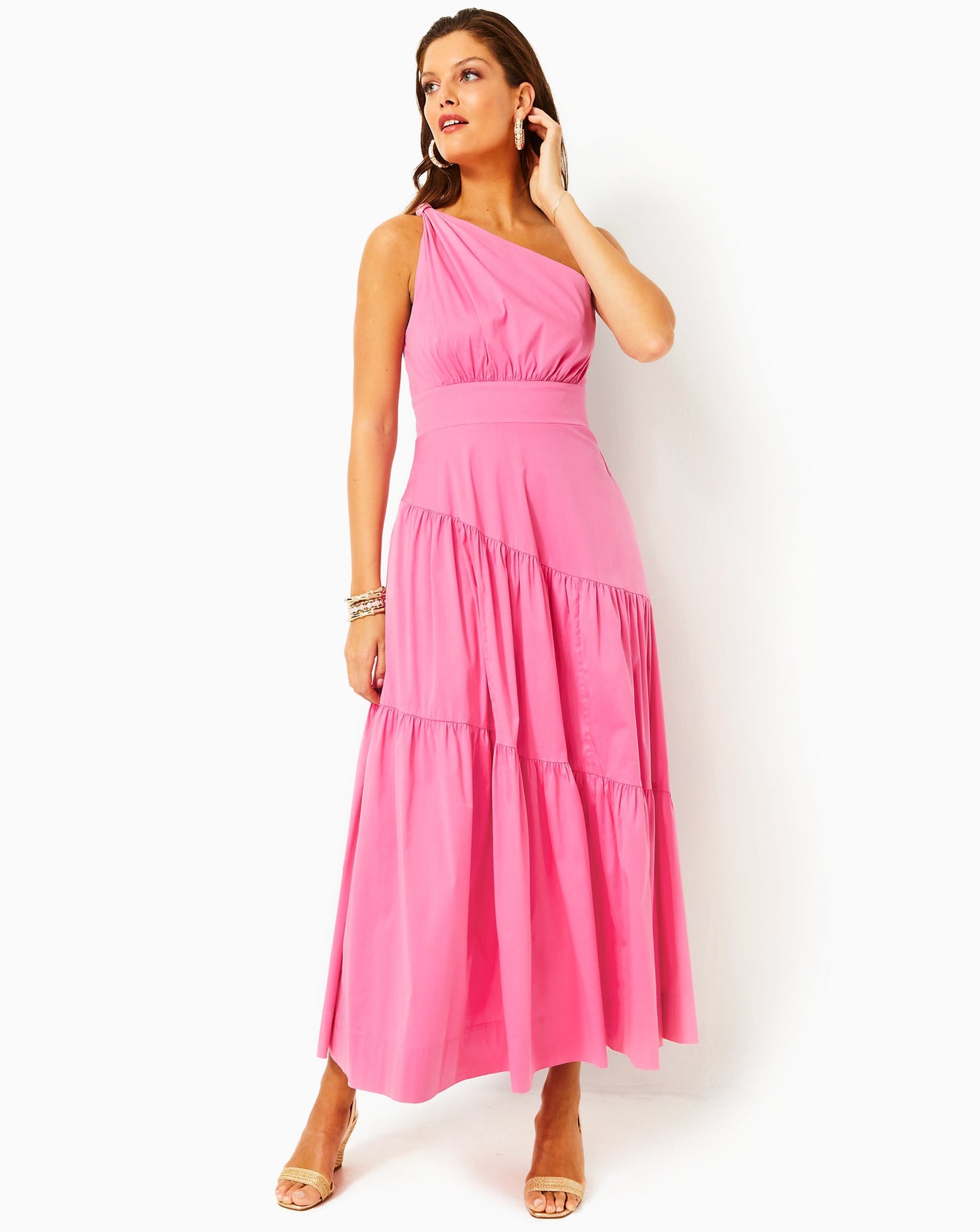 Lucilyn One-Shoulder Maxi Dress