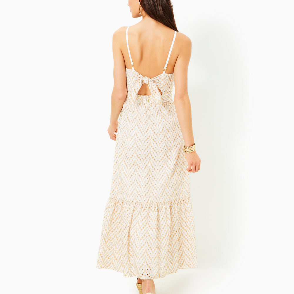 
                  
                    Charlese Halter Eyelet Midi Dress
                  
                