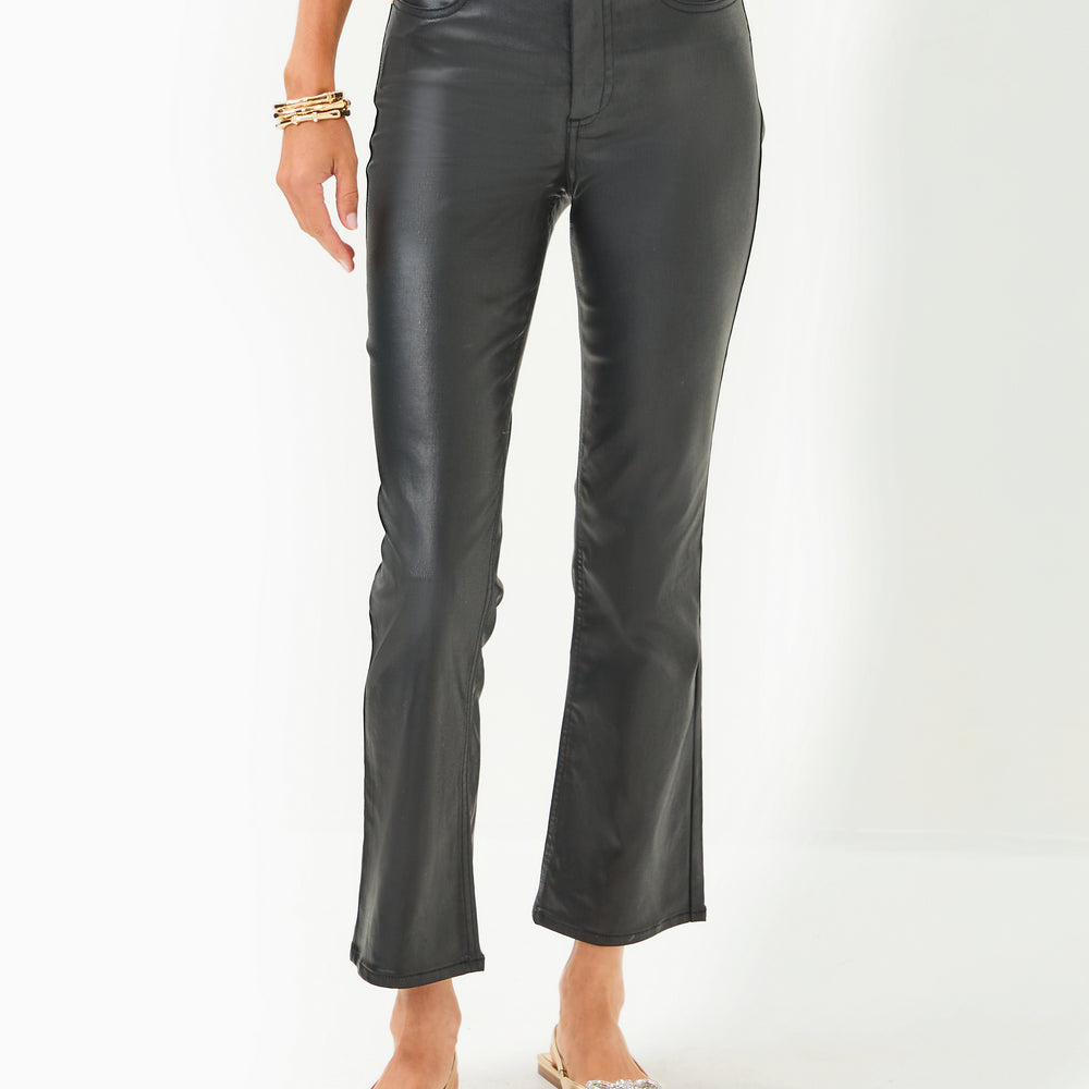 
                      
                        28" Liza Coated Crop Flare Jean
                      
                    