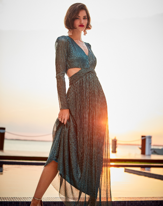 Latrice Long Sleeve Maxi Dress